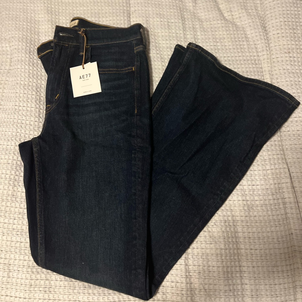 American Eagle Outfitters Dark Blue Flare Jeans